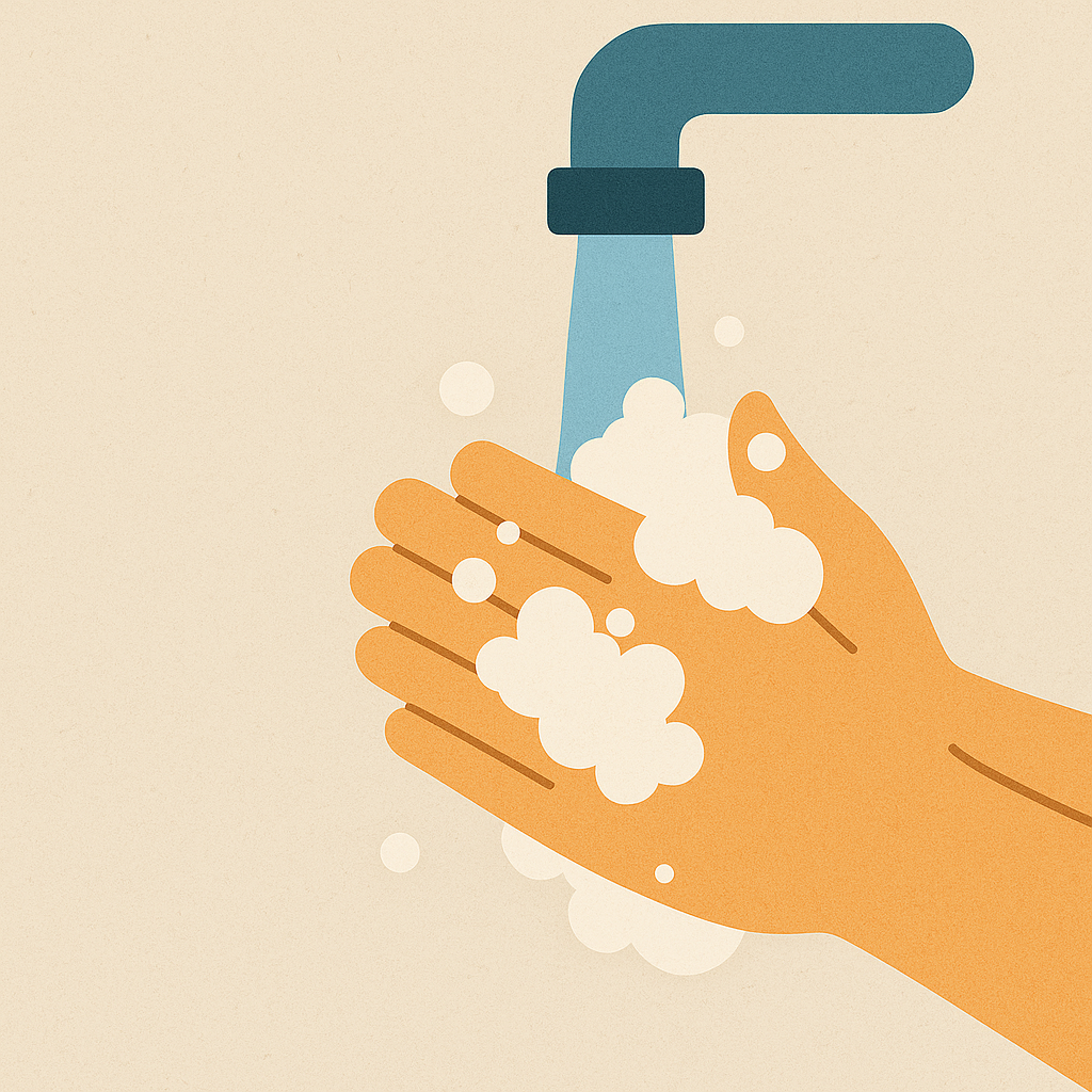 wash hand